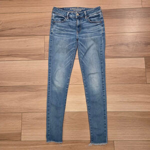 Women's American Eagle Outfitters Blue Jeggings Size 4